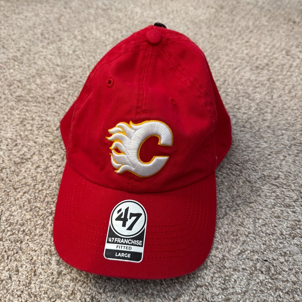 Calgary‎ Flames NHL 47 Brand Franchise Fitted Hat Red Large New